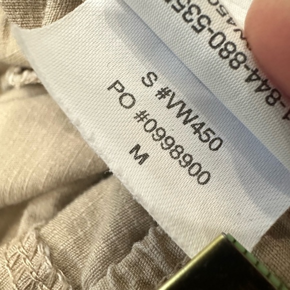 Vuori Ripstop Pants – Women’s Size M – Organic Cotton Stretch – Neutral Beige - Picture 5 of 7